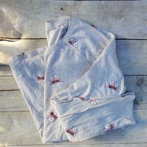 Justice Girls size 18/20 long sleeve fox tee EUC